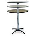 Mccourt McCourt 72002 Telescopic Plywood Pedestal Table - 36 Inch Dia Top with Vinyl Edge 72002
